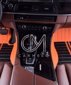 Black and Orange Carmelo Driver & Passenger Tailored Car Mats