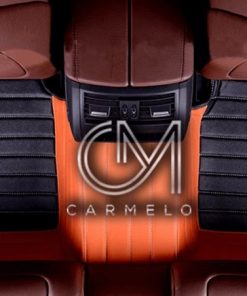 Black and Orange Carmelo Rear Tailored Car Mat