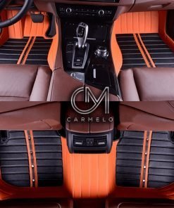 Black and Orange Carmelo Tailored Car Mats