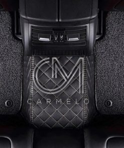 Grey & Black Carmelo Rear Carpet Car Mat