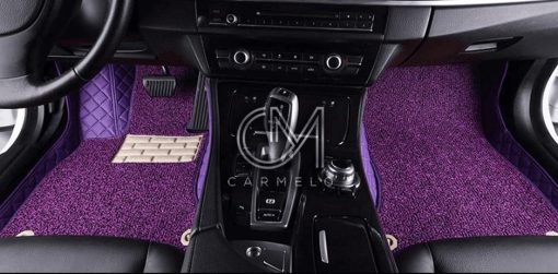 Purple Carmelo Driver & Passenger Carpet Car Mats
