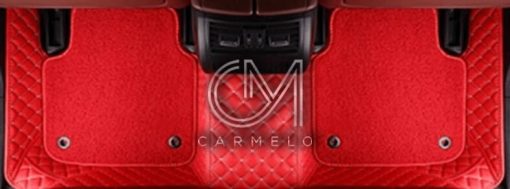 Racing Red Carmelo Rear Carpet Car Mat