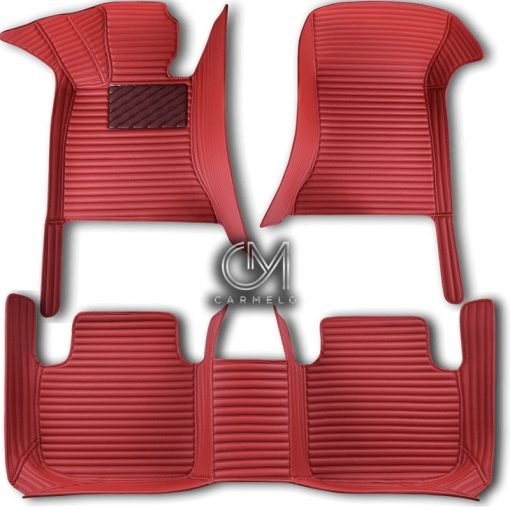 Red Striped Carmelo Personalised Car Mats