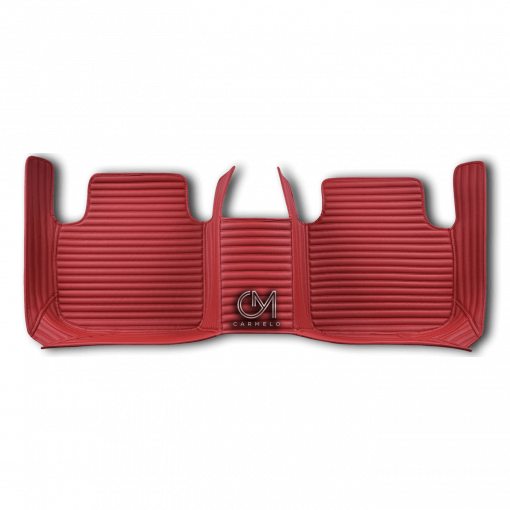 Red Striped Carmelo Personalised Rear Car Mat