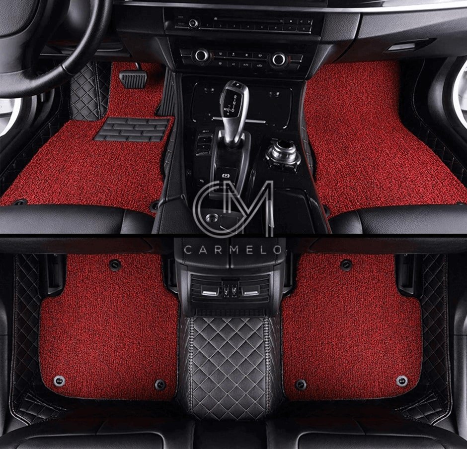 Black & Grey Carpet Car Mats: 40+ Designs/Colours - Carmelo Car Mats