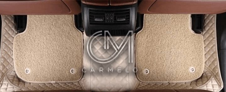 Beige Carmelo Rear Carpet Car Mat