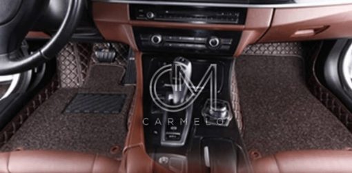 Brown Carmelo Driver & Passenger Carpet Car Mats