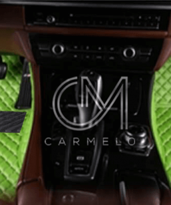 Green Carmelo Driver & Passenger Car Mats