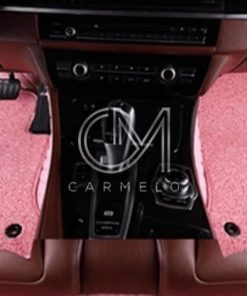 Pink Carmelo Driver & Passenger Carpet Car Mats