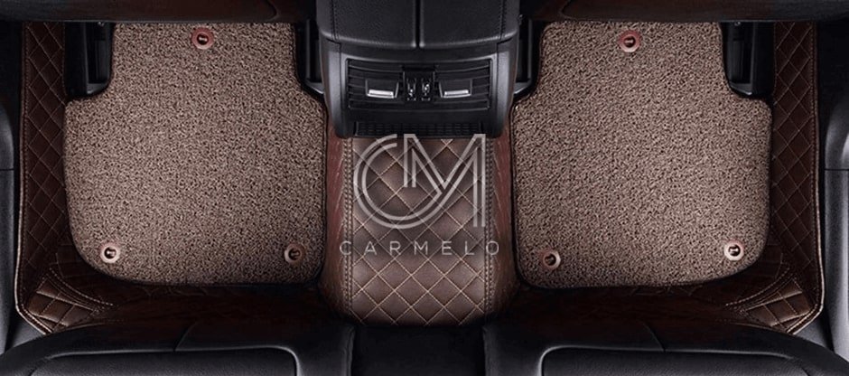 Coffee Brown Carmelo Rear Carpet Car Mat