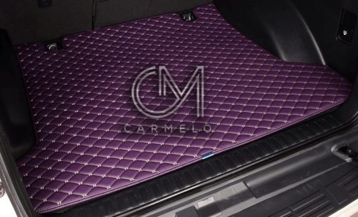 Purple and White Carmelo Car Boot Cover