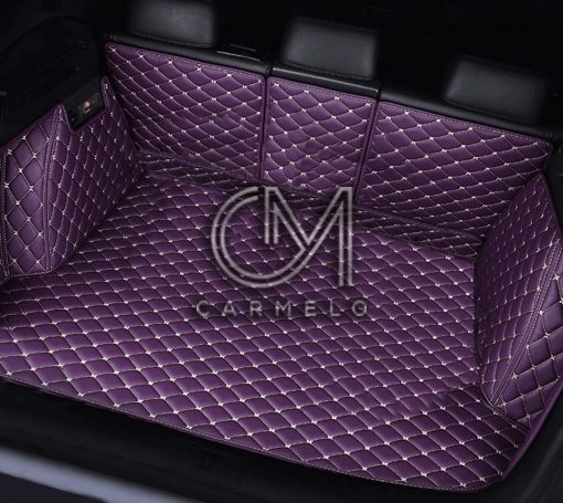 Purple and White Carmelo Car Boot Liner
