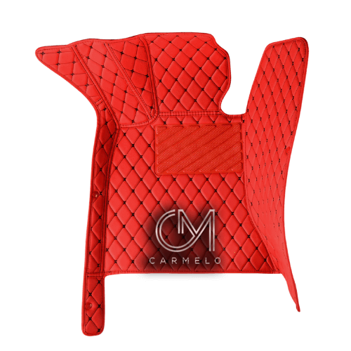 Racing Red and Black Carmelo Driver Car Mat