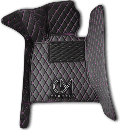 Black and Pink Carmelo Driver Car Mat