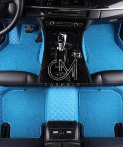Light Blue Carmelo Carpet Car Mats