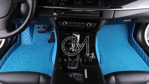 Light Blue Carmelo Driver & Passenger Carpet Car Mats