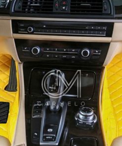Yellow Carmelo Driver & Passenger Car Mats