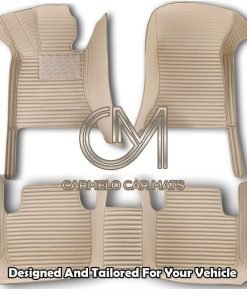 Beige Personalised Carmelo Car Mats
