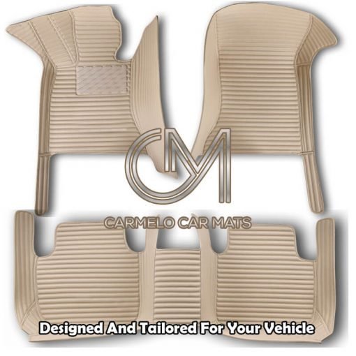 Beige Personalised Carmelo Car Mats