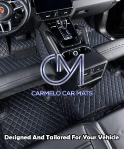 Black and Blue Carmelo Custom Car Mat