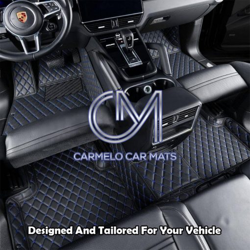 Black and Blue Carmelo Custom Car Mat