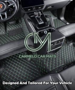 Black and Green Carmelo Custom Car Mat