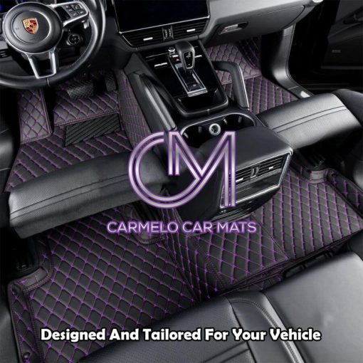 Black and Purple Carmelo Custom Car Mat
