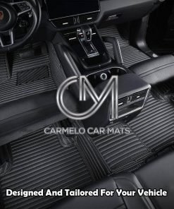 Black and White Personalised Carmelo Car Mats