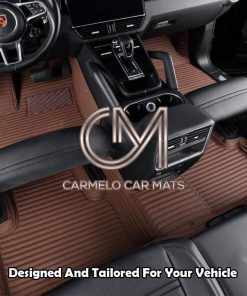 Brown Personalised Carmelo Car Mats