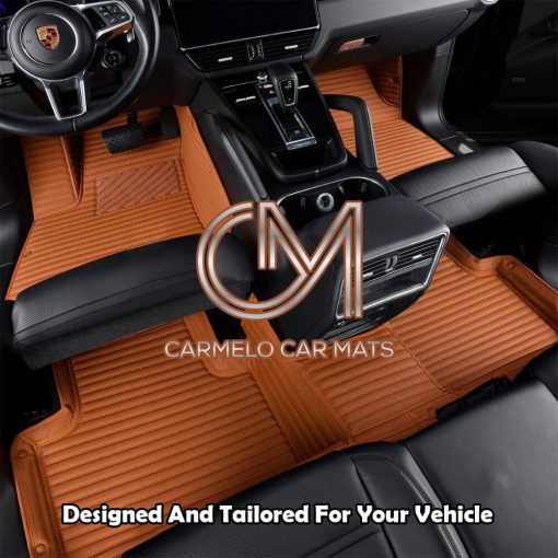 Light Brown Personalised Carmelo Car Mats