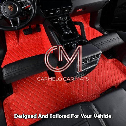 Racing Red Carmelo Custom Car Mat