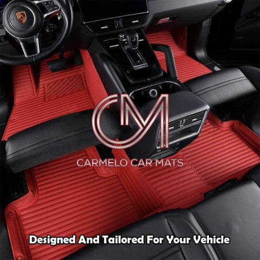 Red Personalised Carmelo Car Mats