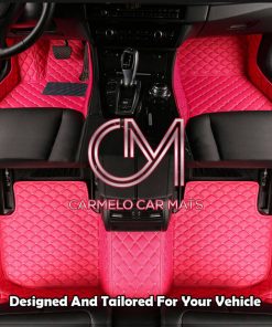 Rose Pink Carmelo Custom Car Mat